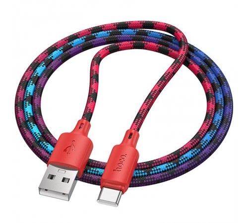 Дата кабель Hoco X116 Meridian USB to Type-C 3A (1m) Gradient Red Mix Дата кабель Hoco X116 Meridian USB to Type-C 3A (1m) Gradient Red Mix
