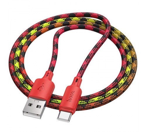 Дата кабель Hoco X116 Meridian USB to Type-C 3A (1m) Gradient Red Mix Дата кабель Hoco X116 Meridian USB to Type-C 3A (1m) Gradient Red Mix
