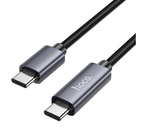 Дата кабель Hoco X112 Favor with display Type-C to Type-C 60W (1m) Black