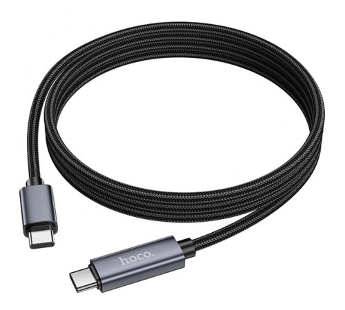 Дата кабель Hoco X112 Favor with display Type-C to Type-C 60W (1m) Black