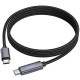 Дата кабель Hoco X112 Favor with display Type-C to Type-C 60W (1m) Black