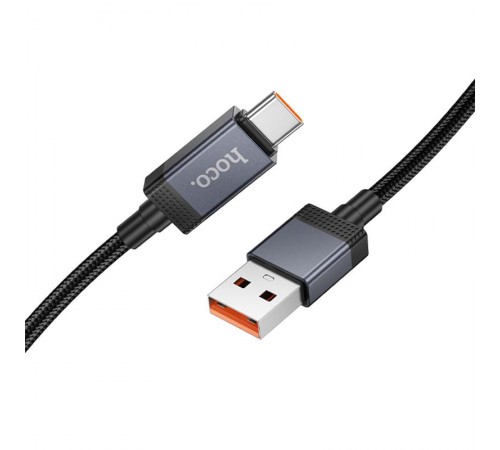 Дата кабель Hoco X118 Generous with display USB to Type-C 5A (1m) Black Дата кабель Hoco X118 Generous with display USB to Type-C 5A (1m) Black