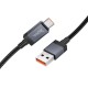 Дата кабель Hoco X118 Generous with display USB to Type-C 5A (1m) Black