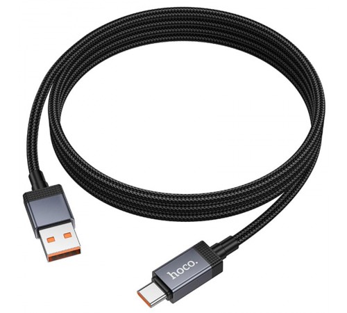 Дата кабель Hoco X118 Generous with display USB to Type-C 5A (1m) Black Дата кабель Hoco X118 Generous with display USB to Type-C 5A (1m) Black