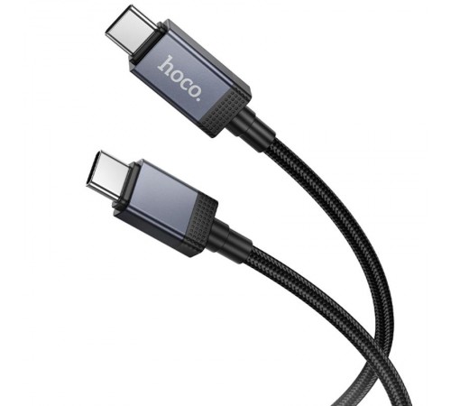 Дата кабель Hoco X118 Generous with display Type-C to Type-C 60W (1m) Black