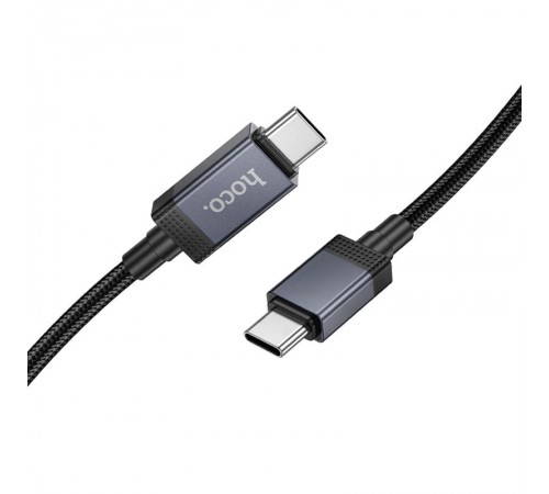 Дата кабель Hoco X118 Generous with display Type-C to Type-C 60W (1m) Black