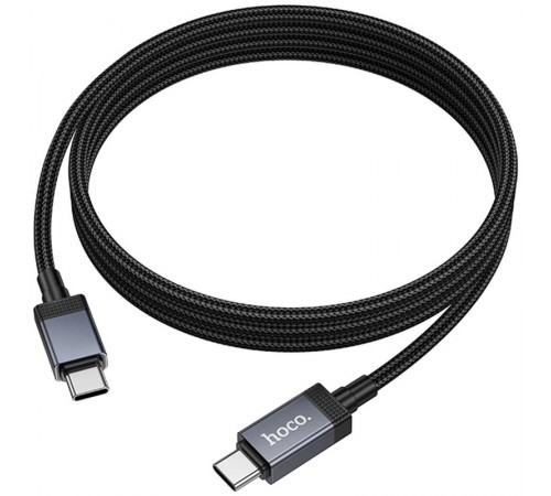 Дата кабель Hoco X118 Generous with display Type-C to Type-C 60W (1m) Black