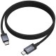 Дата кабель Hoco X118 Generous with display Type-C to Type-C 60W (1m) Black