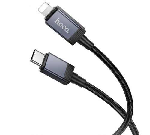 Дата кабель Hoco X118 Generous with display Type-C to Lightning 27W (1m) Black Дата кабель Hoco X118 Generous with display Type-C to Lightning 27W (1m) Black