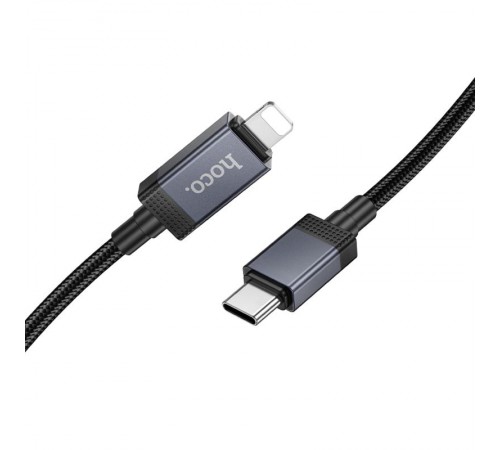 Дата кабель Hoco X118 Generous with display Type-C to Lightning 27W (1m) Black Дата кабель Hoco X118 Generous with display Type-C to Lightning 27W (1m) Black