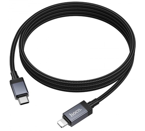 Дата кабель Hoco X118 Generous with display Type-C to Lightning 27W (1m) Black Дата кабель Hoco X118 Generous with display Type-C to Lightning 27W (1m) Black