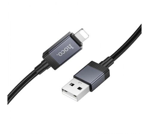 Дата кабель Hoco X118 Generous with display USB to Lightning 2.4A (1m) Black Дата кабель Hoco X118 Generous with display USB to Lightning 2.4A (1m) Black