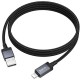 Дата кабель Hoco X118 Generous with display USB to Lightning 2.4A (1m) Black