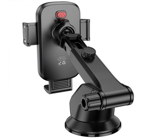 Автотримач Hoco H79 Vista push-type (center console) Black / Metal gray Автотримач Hoco H79 Vista push-type (center console) Black / Metal gray