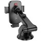 Автотримач Hoco H79 Vista push-type (center console) Black / Metal gray