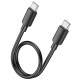 Дата кабель Hoco X96 Hyper Type-C to Type-C 60W (0.25m) Black