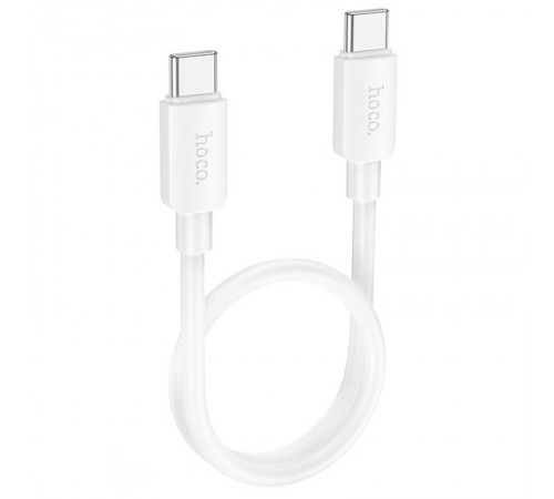 Дата кабель Hoco X96 Hyper Type-C to Type-C 60W (0.25m) White Дата кабель Hoco X96 Hyper Type-C to Type-C 60W (0.25m) White