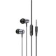 Стерео Навушники Hoco M108 Spring metal universal with mic (3.5mm/1.2m) Metal gray