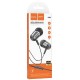 Стерео Навушники Hoco M108 Spring metal universal with mic (3.5mm/1.2m) Metal gray
