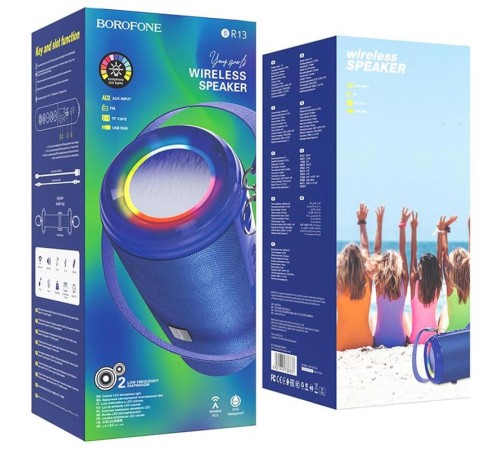 Bluetooth Колонка Borofone BR13 Young sports Blue Bluetooth Колонка Borofone BR13 Young sports Blue
