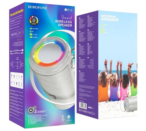 Bluetooth Колонка Borofone BR13 Young sports Grey Bluetooth Колонка Borofone BR13 Young sports Grey
