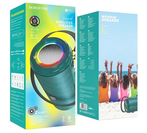 Bluetooth Колонка Borofone BR13 Young sports Peacoc Blue Bluetooth Колонка Borofone BR13 Young sports Peacoc Blue