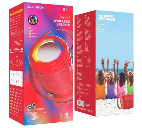 Bluetooth Колонка Borofone BR13 Young sports Red Bluetooth Колонка Borofone BR13 Young sports Red