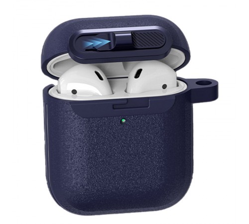 Футляр Frosted для навушників Airpods 1/2 Blue Футляр Frosted для навушників Airpods 1/2 Blue