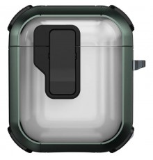 Футляр протиударний Locking Button для навушників Airpods 1/2 Apple Green