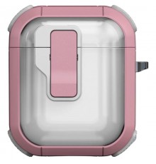 Футляр протиударний Locking Button для навушників Airpods 1/2 Pink