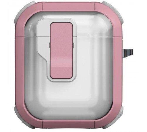 Футляр протиударний Locking Button для навушників Airpods 1/2 Pink Футляр протиударний Locking Button для навушників Airpods 1/2 Pink