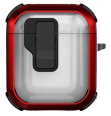 Футляр протиударний Locking Button для навушників Airpods 1/2 Red