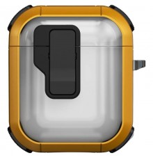 Футляр протиударний Locking Button для навушників Airpods 1/2 Yellow
