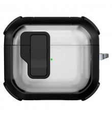 Футляр протиударний Locking Button для навушників Airpods 3 Black