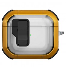 Футляр протиударний Locking Button для навушників Airpods 3 Yellow