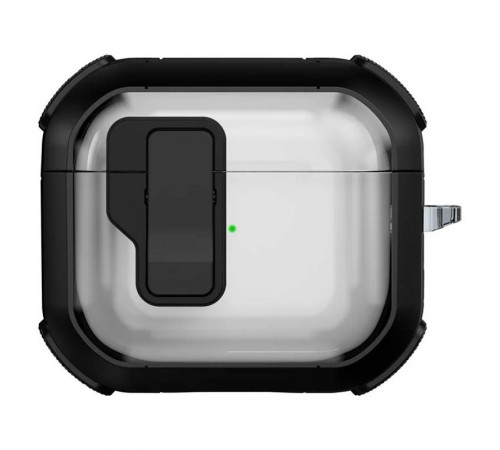 Футляр протиударний Locking Button для навушників Airpods 4 Black Футляр протиударний Locking Button для навушників Airpods 4 Black