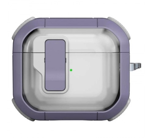 Футляр протиударний Locking Button для навушників Airpods 4 Light Purple Футляр протиударний Locking Button для навушників Airpods 4 Light Purple