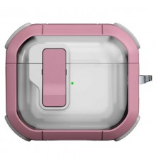 Футляр протиударний Locking Button для навушників Airpods 4 Pink