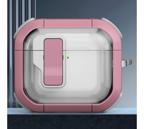 Футляр протиударний Locking Button для навушників Airpods 4 Pink Футляр протиударний Locking Button для навушників Airpods 4 Pink