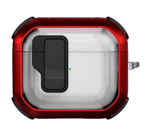 Футляр протиударний Locking Button для навушників Airpods 4 Red Футляр протиударний Locking Button для навушників Airpods 4 Red