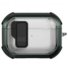 Футляр протиударний Locking Button для навушників Airpods Pro 2 / Pro Apple Green