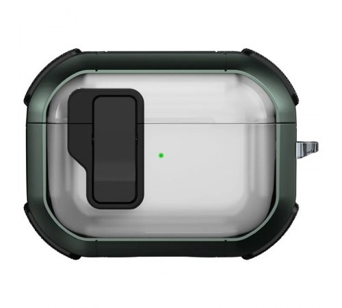 Футляр протиударний Locking Button для навушників Airpods Pro 2 / Pro Apple Green Футляр протиударний Locking Button для навушників Airpods Pro 2 / Pro Apple Green