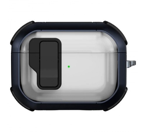 Футляр протиударний Locking Button для навушників Airpods Pro 2 / Pro Blue Футляр протиударний Locking Button для навушників Airpods Pro 2 / Pro Blue