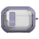 Футляр протиударний Locking Button для навушників Airpods Pro 2 / Pro Light Purple