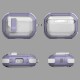 Футляр протиударний Locking Button для навушників Airpods Pro 2 / Pro Light Purple