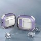 Футляр протиударний Locking Button для навушників Airpods Pro 2 / Pro Light Purple