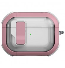 Футляр протиударний Locking Button для навушників Airpods Pro 2 / Pro Pink