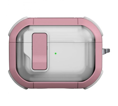 Футляр протиударний Locking Button для навушників Airpods Pro 2 / Pro Pink Футляр протиударний Locking Button для навушників Airpods Pro 2 / Pro Pink