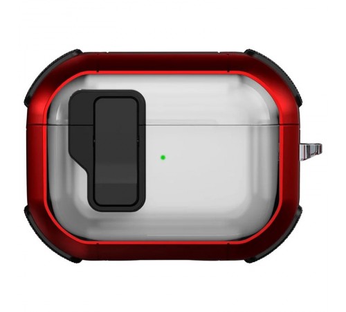 Футляр протиударний Locking Button для навушників Airpods Pro 2 / Pro Red Футляр протиударний Locking Button для навушників Airpods Pro 2 / Pro Red