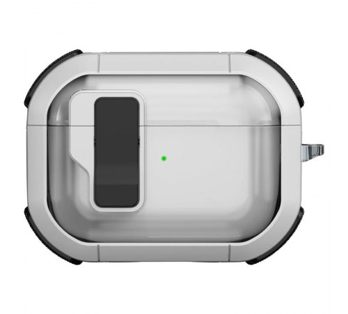 Футляр протиударний Locking Button для навушників Airpods Pro 2 / Pro White Футляр протиударний Locking Button для навушників Airpods Pro 2 / Pro White